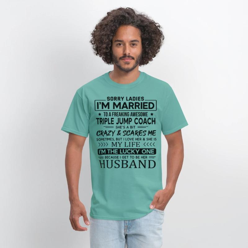 Triple Jump Coach Funny Saying For Husband