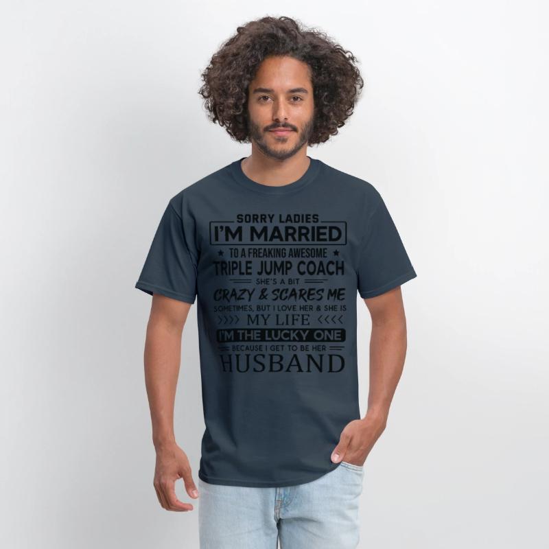 Triple Jump Coach Funny Saying For Husband