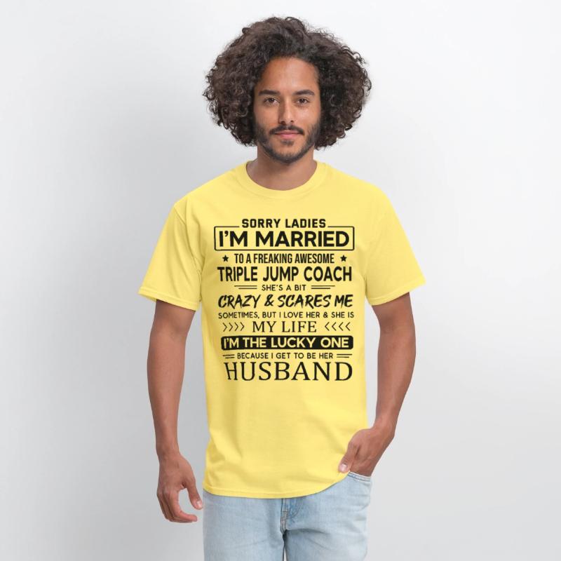 Triple Jump Coach Funny Saying For Husband