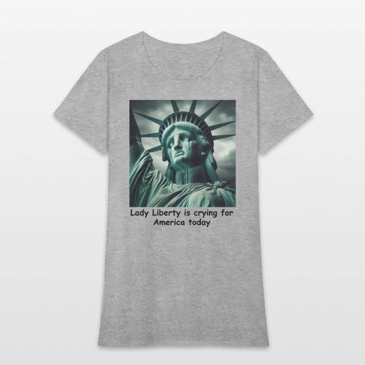Trump causes the Statue of Liberty to cry