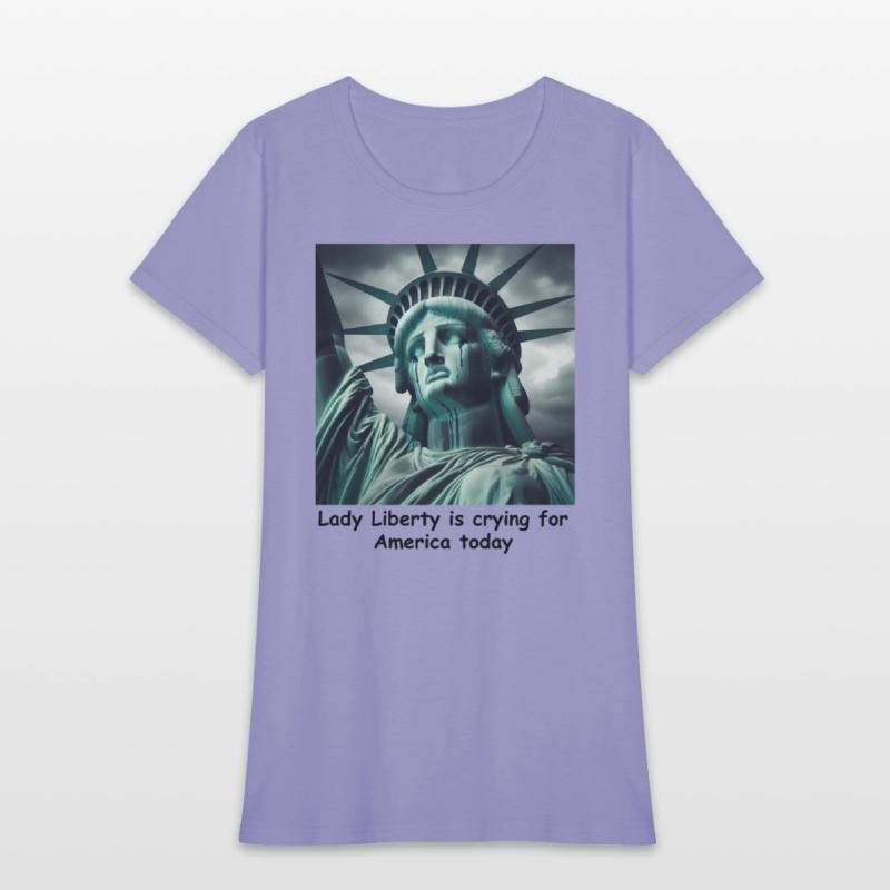 Trump causes the Statue of Liberty to cry