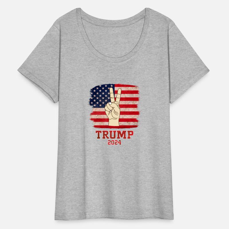 Trump Fist 2024 Vintage US Flag Design
