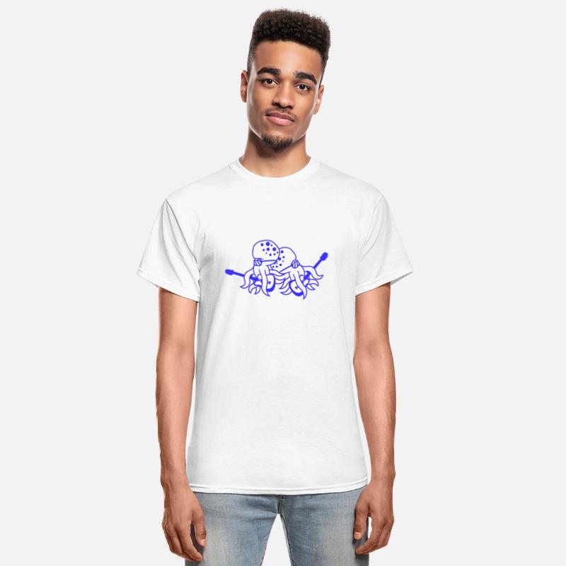 Two Cool Octopus Kraken Squid Guitar 2 Band Team