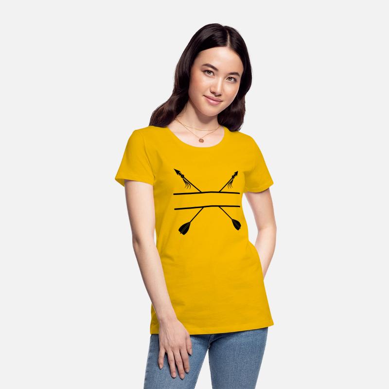 Two crossed arrows