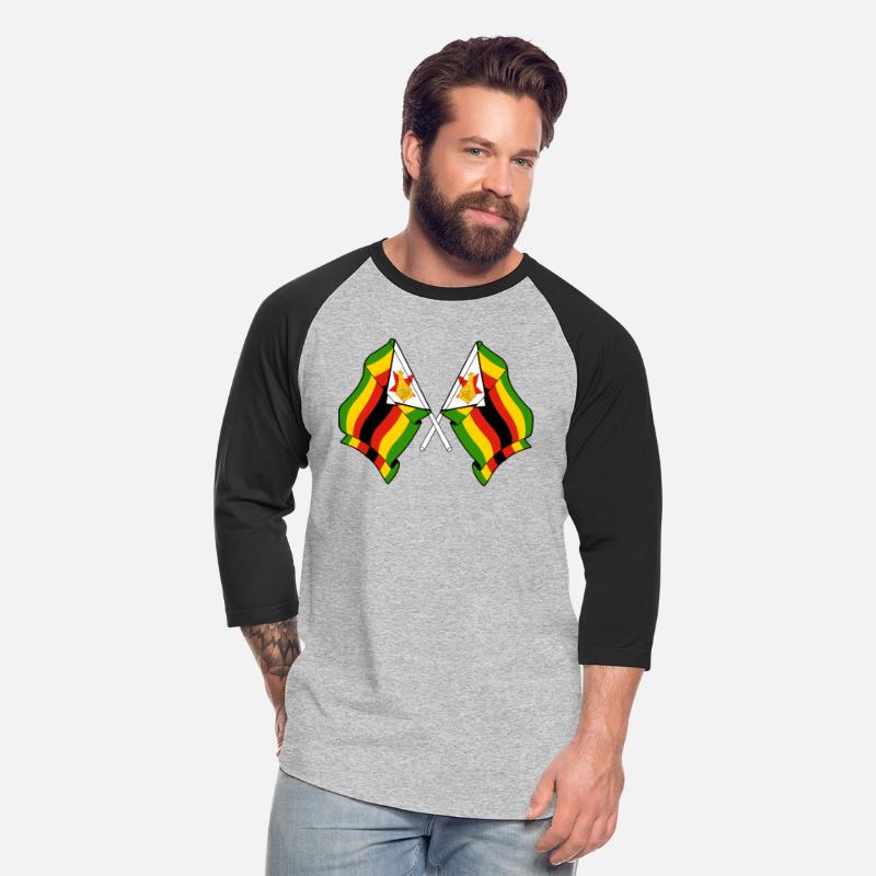 Two flags crossed Zimbabwe
