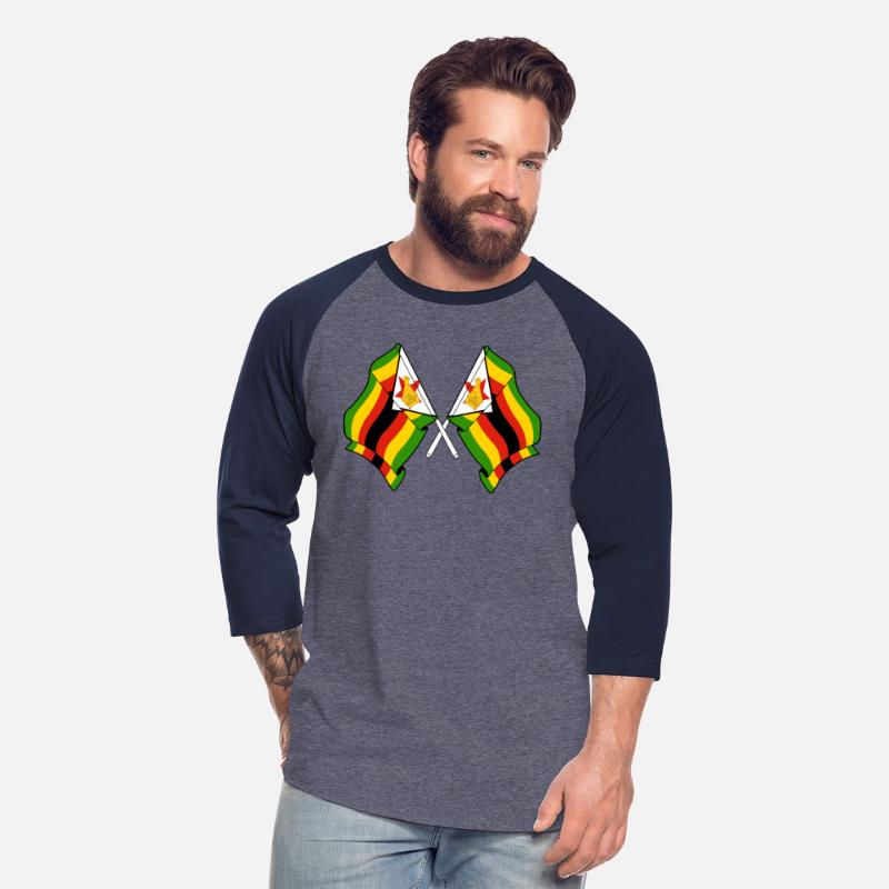 Two flags crossed Zimbabwe