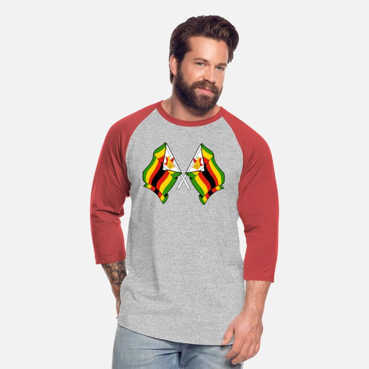Two flags crossed Zimbabwe