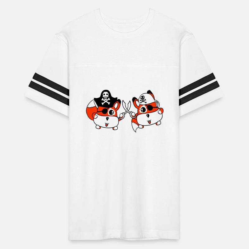 Two Little Cute Pirate Foxes Eye Patch Sabre Duel