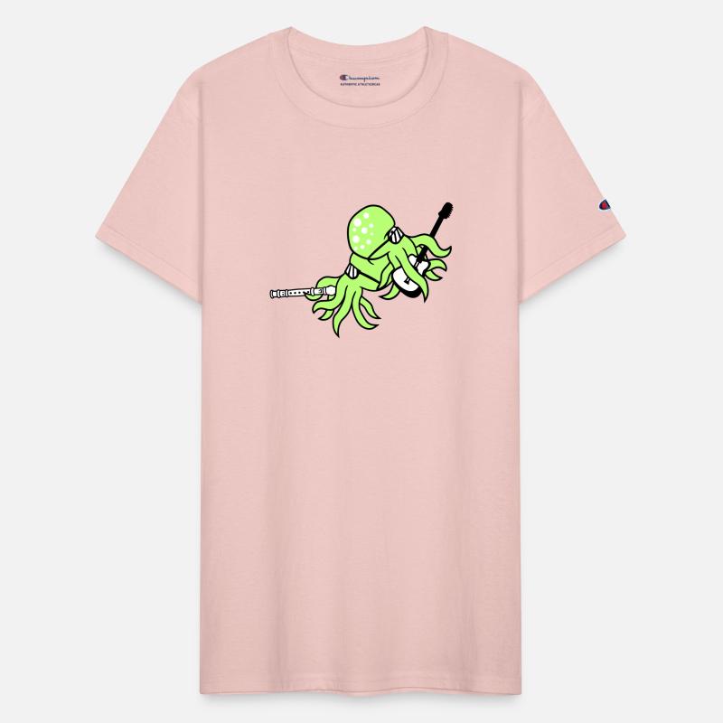 Two Octopus Kraken Squid Guitar Flute 2 Band Team