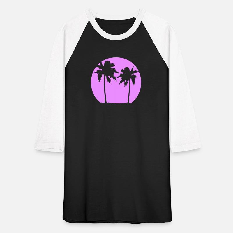 Two Palm Trees Island Sun Sunset Round Sunrise Fun