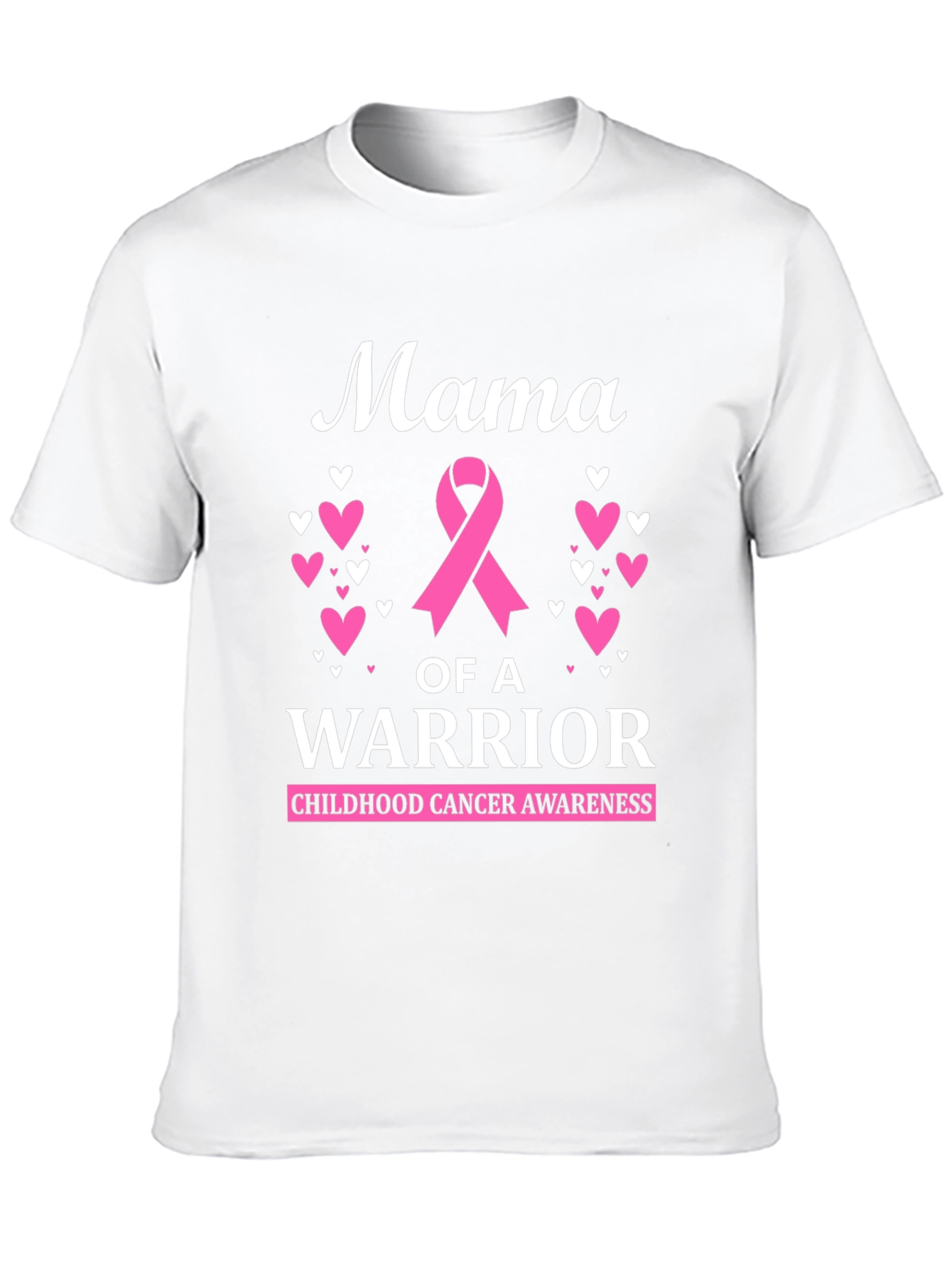 Mama of a Warrior Childhood Cancer Awareness T-Shirt