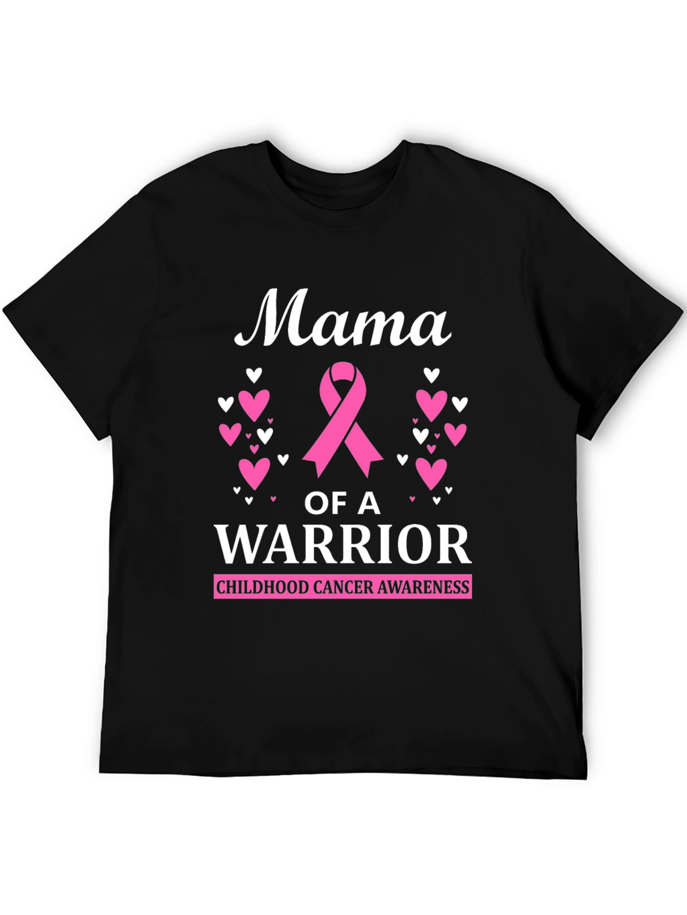 Mama of a Warrior Childhood Cancer Awareness T-Shirt
