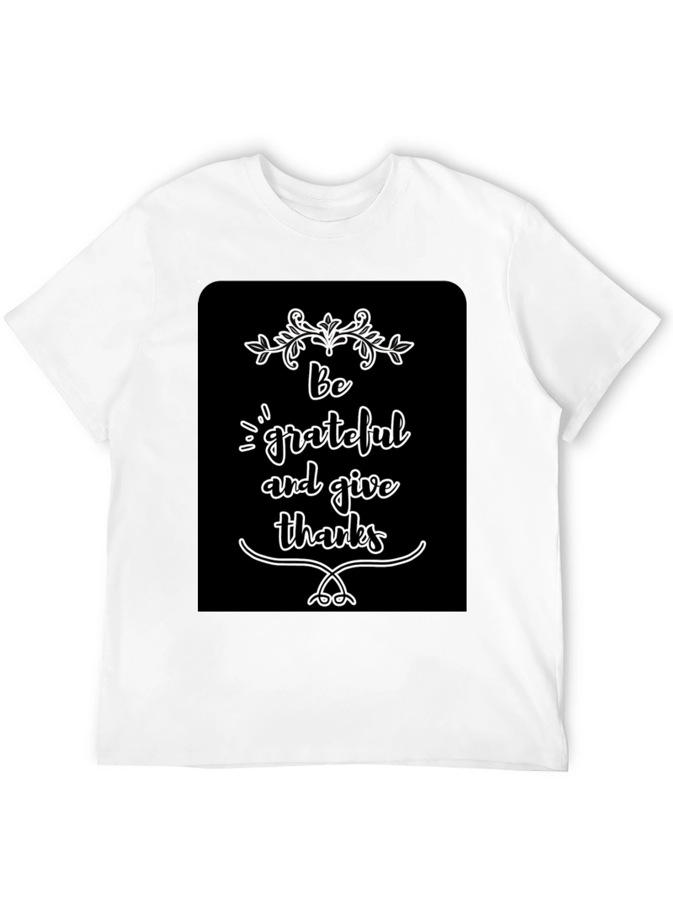 Be Grateful Graphic Tee - Black