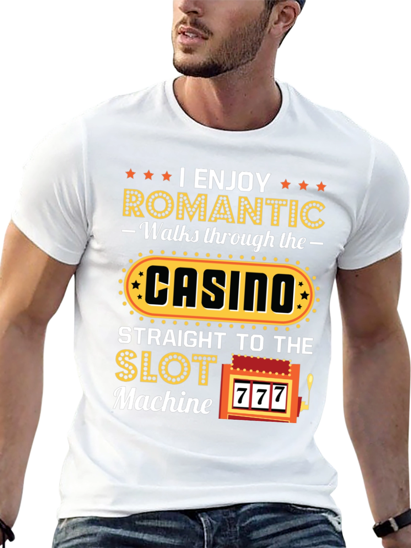 Romantic Casino Lover Graphic T-Shirt
