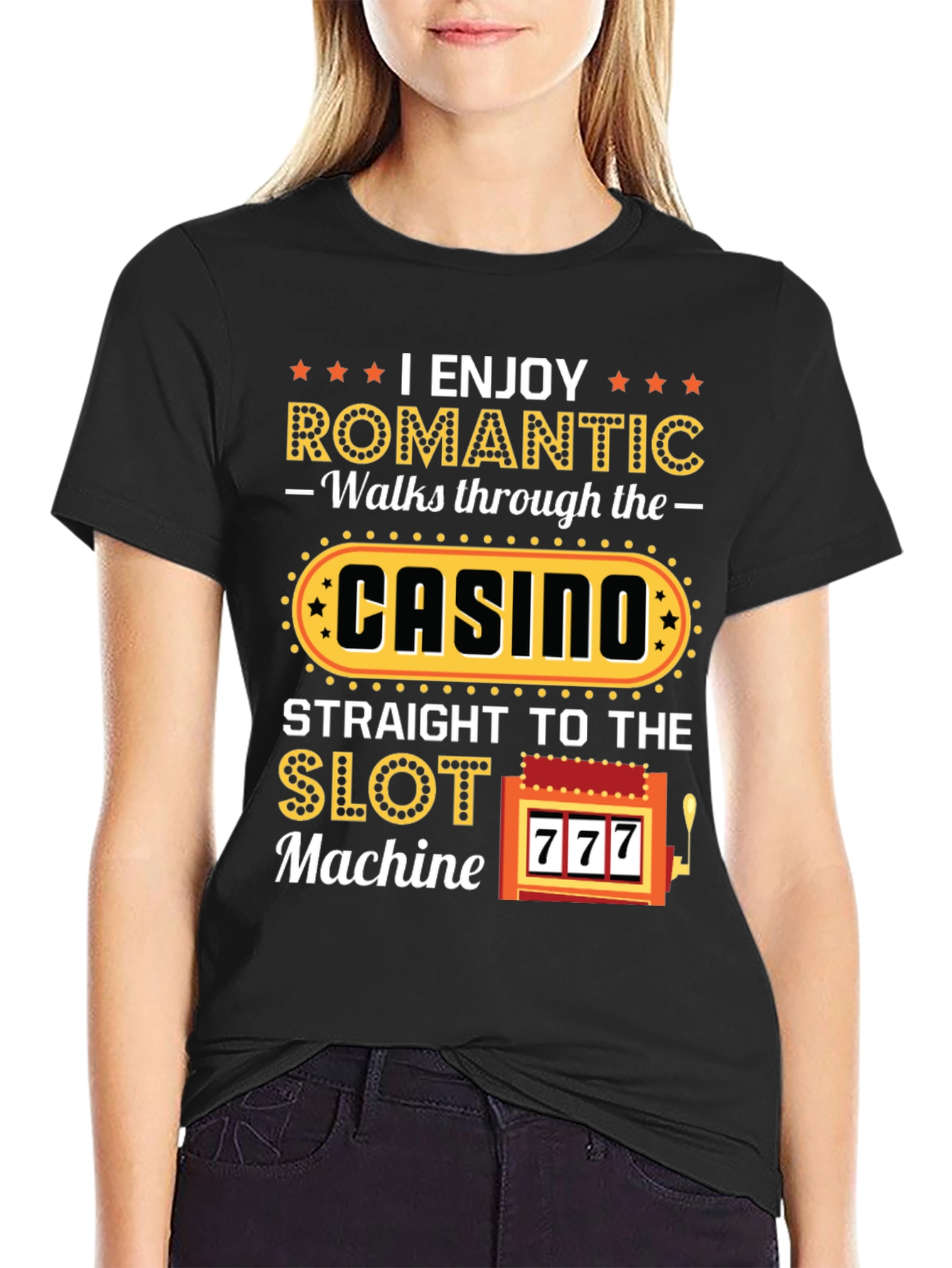 Romantic Casino Lover Graphic T-Shirt
