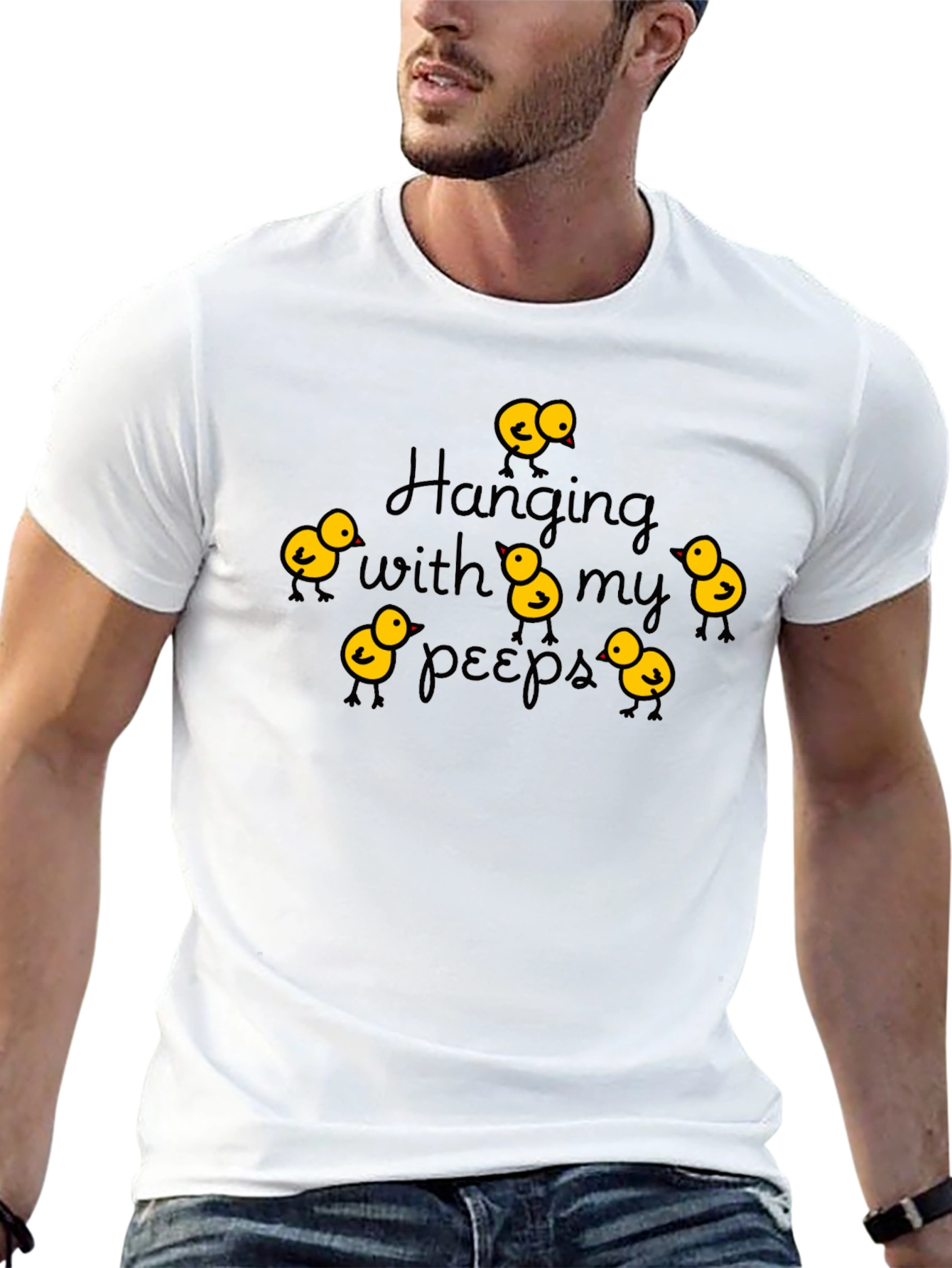 Hanging with My Peeps Black T-Shirt