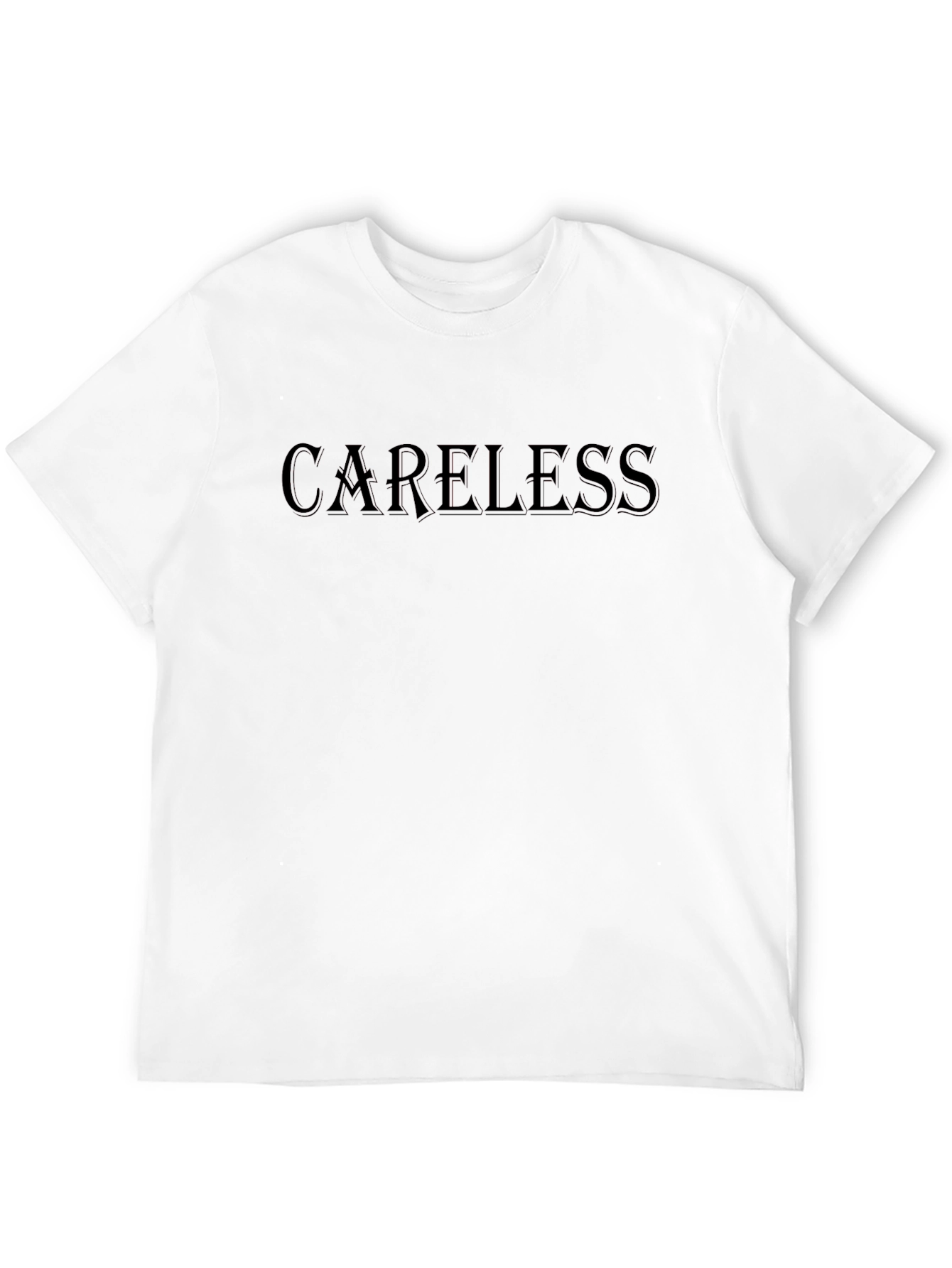 Careless Black Graphic T-Shirt - Casual Menswear