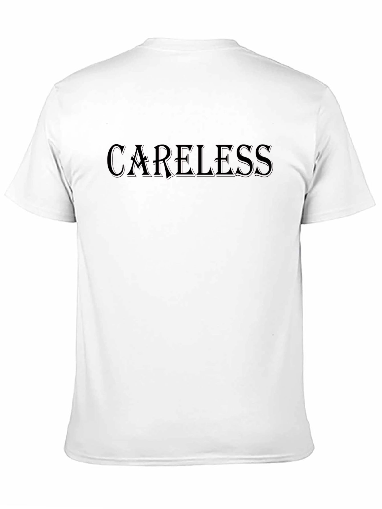 Careless Black Graphic T-Shirt - Casual Menswear