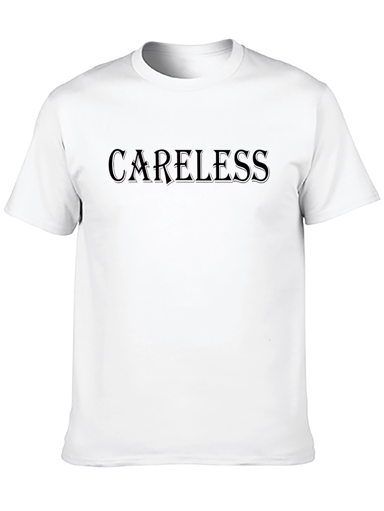 Careless Black Graphic T-Shirt - Casual Menswear