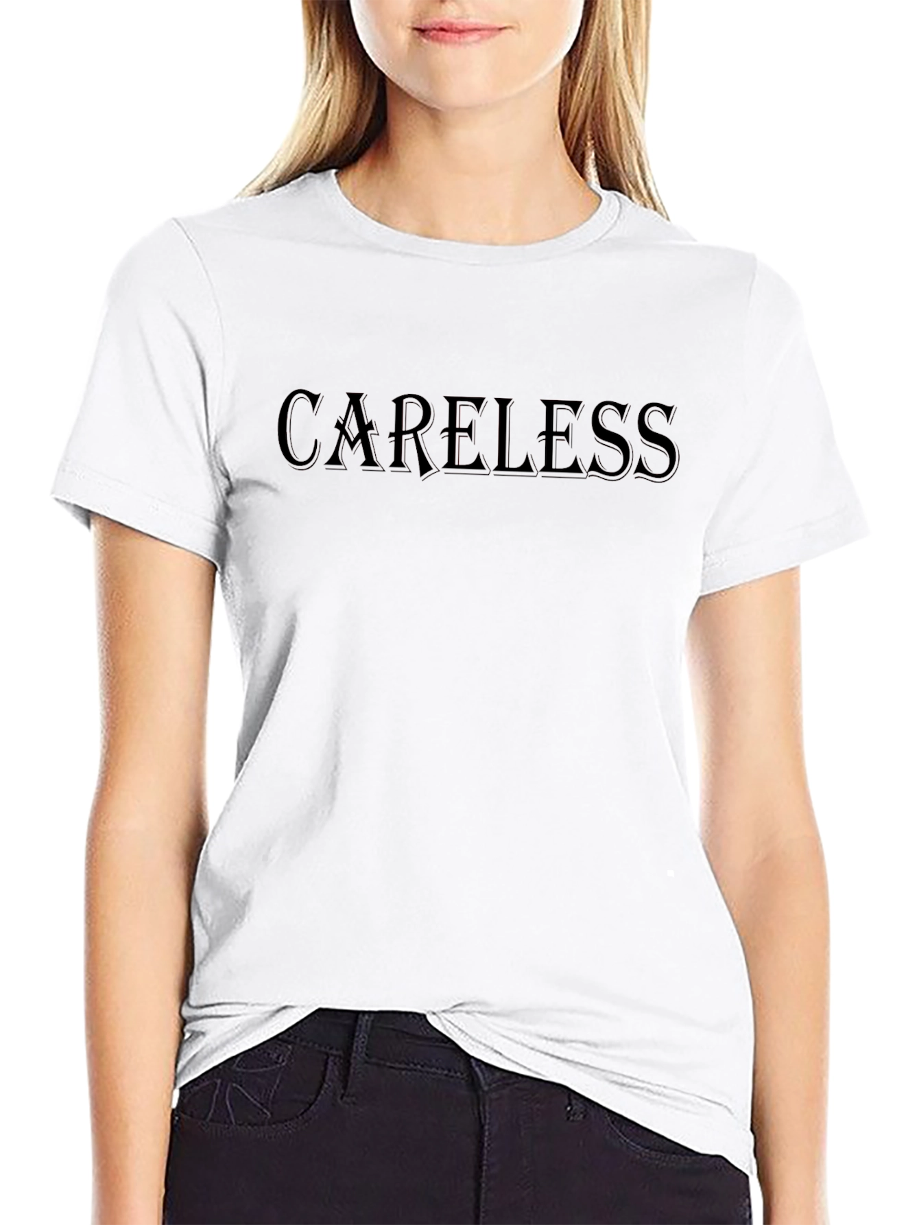 Careless Black Graphic T-Shirt - Casual Menswear