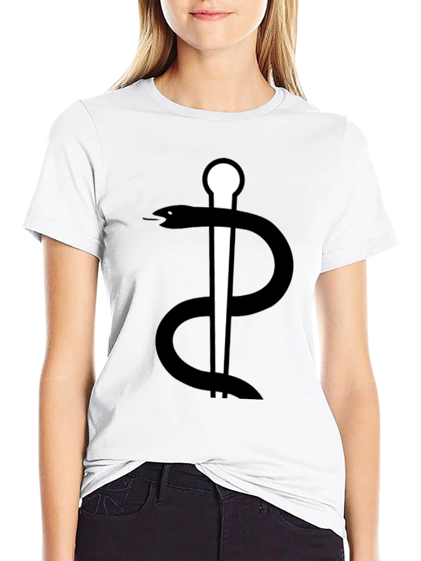 Caduceus Graphic Tee - Medical Symbol T-Shirt