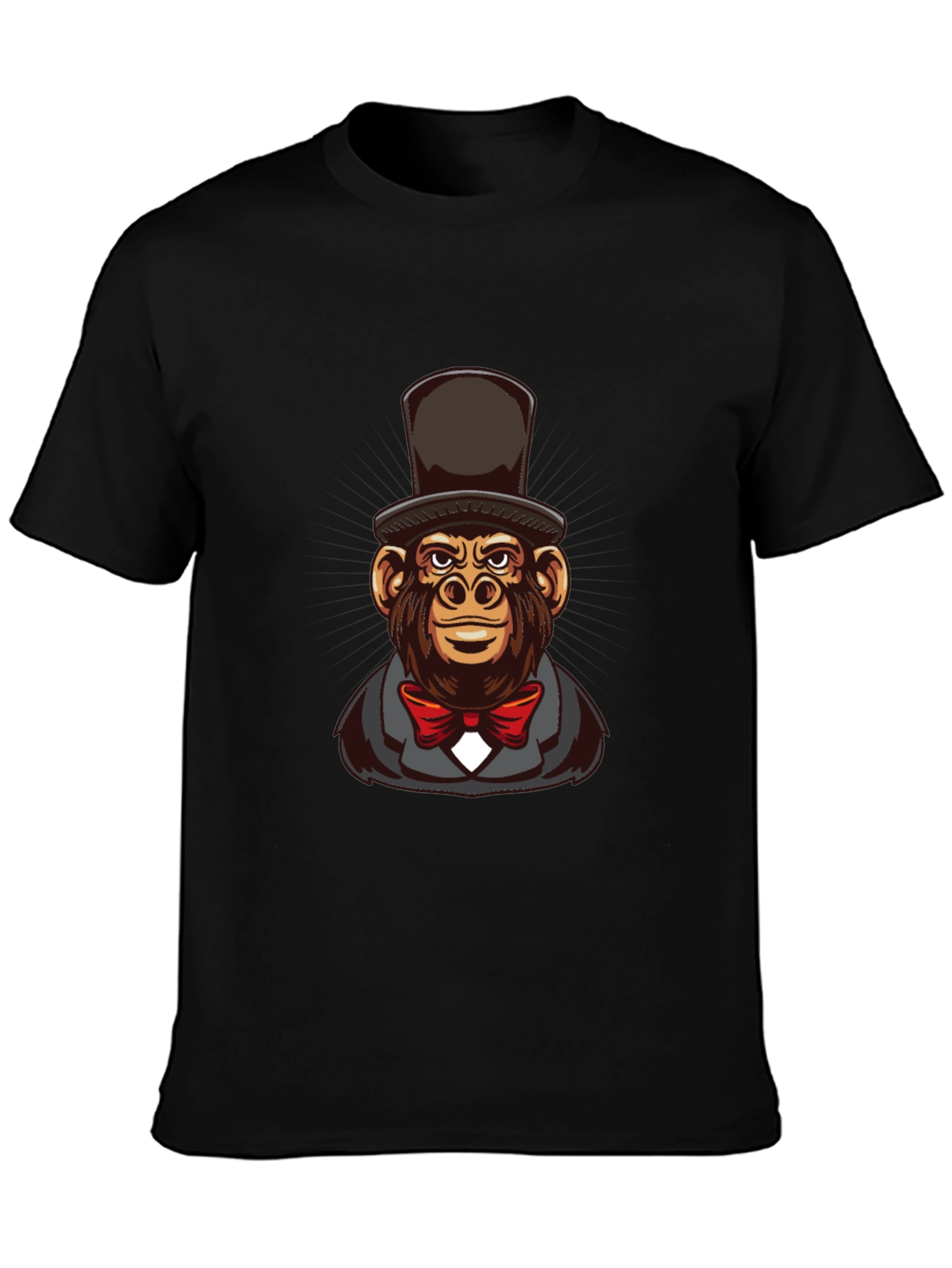 Monkey Top Hat Bowtie T-Shirt