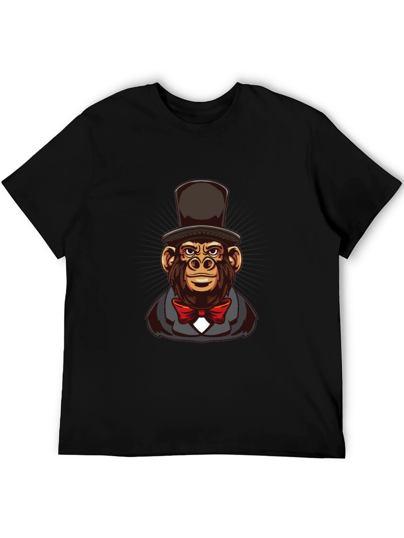 Monkey Top Hat Bowtie T-Shirt
