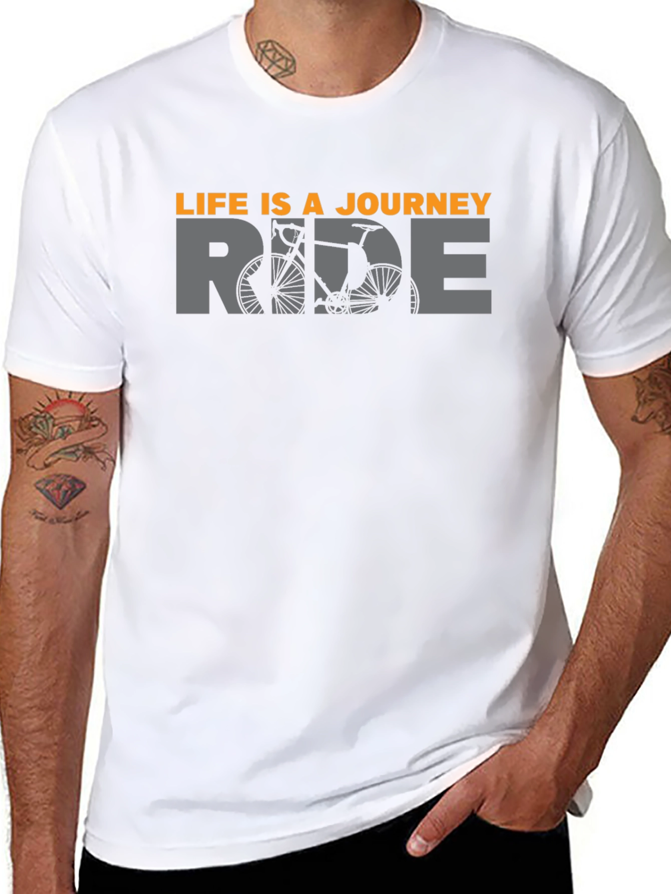 Life is a Journey Ride Bicycle T-Shirt