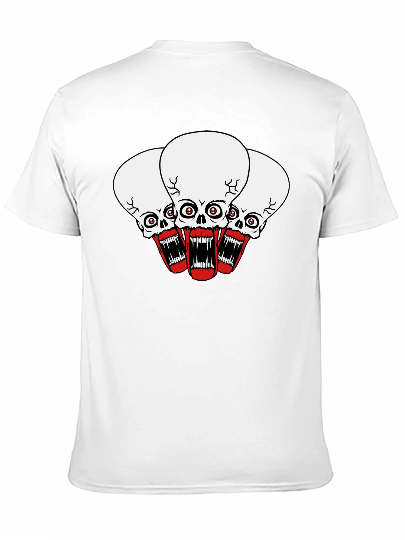 Skull Graphic Black T-Shirt - Bold Statement Tee