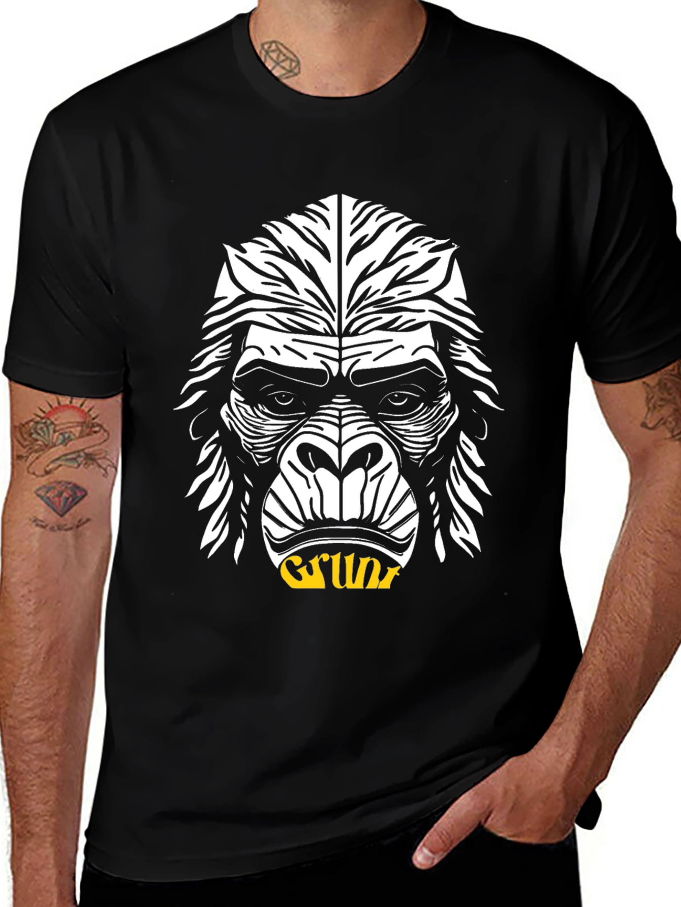 Grunt Gorilla Graphic Tee - Black