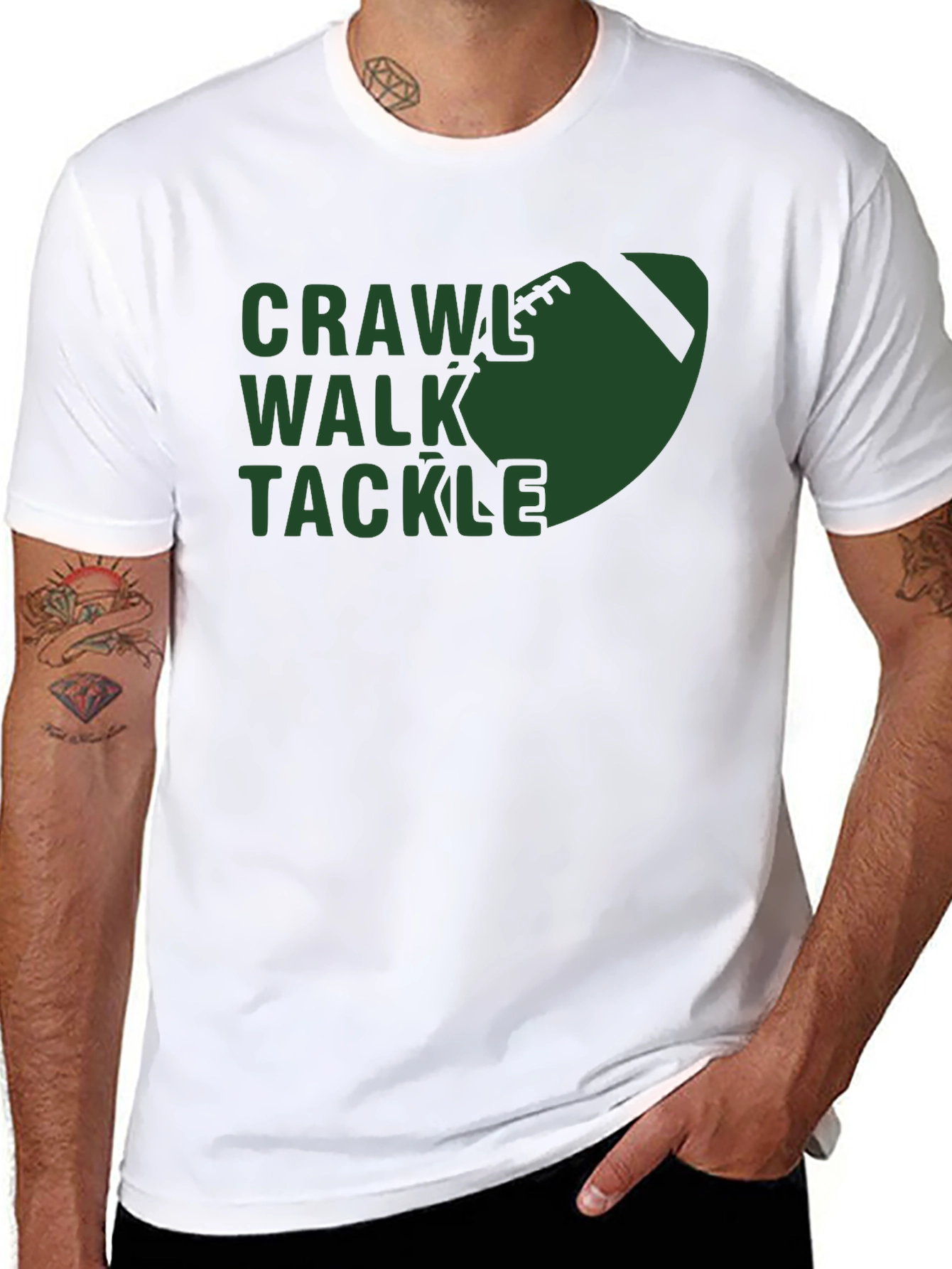 Crawl Walk Tackle Football T-Shirt