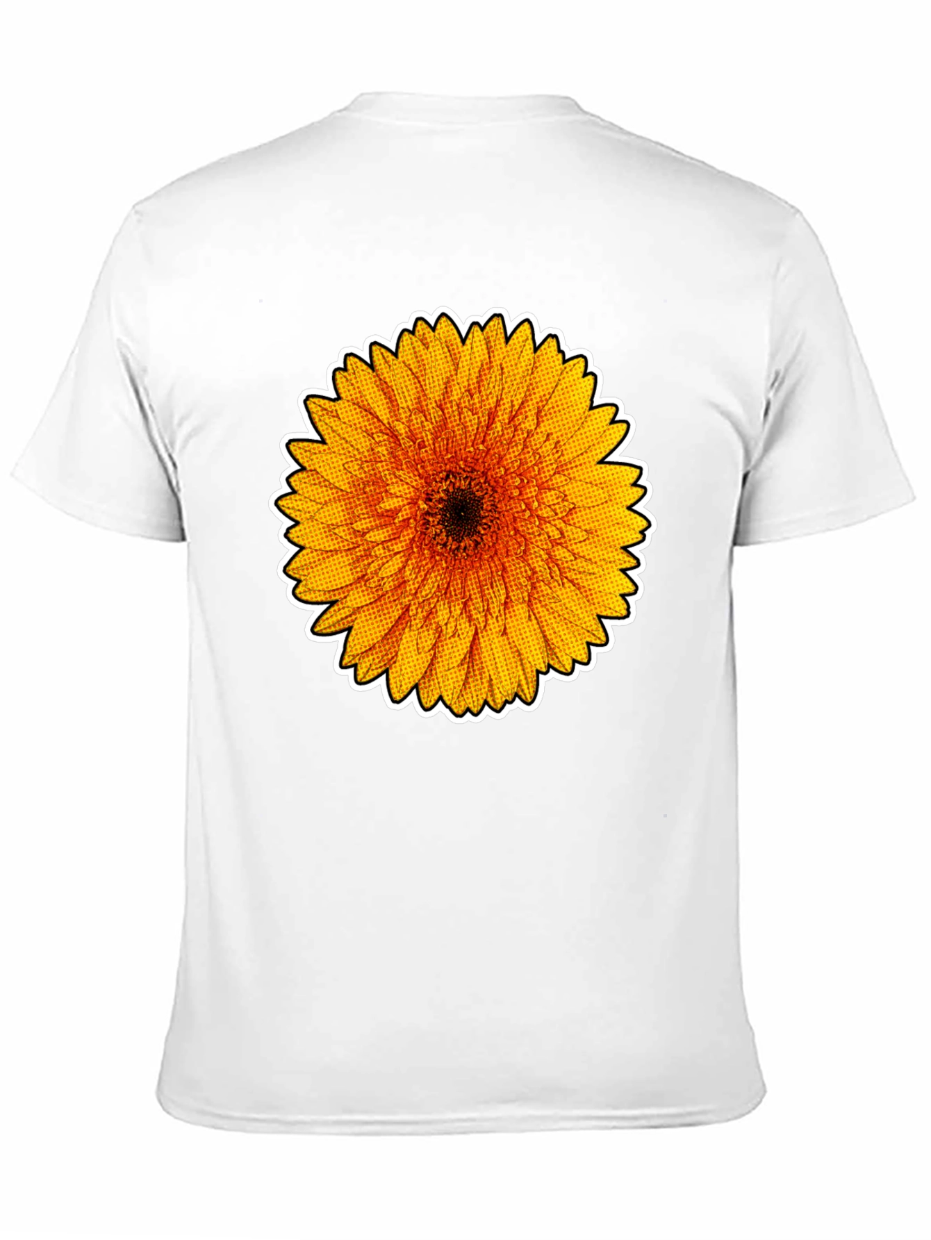 Sunflower Graphic Tee - Stylish Black Cotton T-Shirt