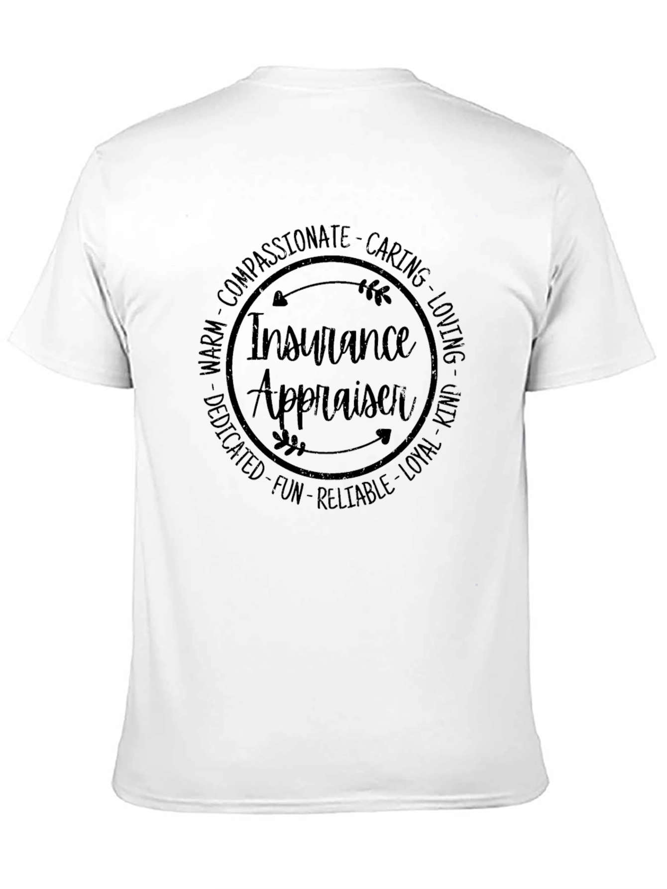 Insurance Appraiser Circle Graphic T-Shirt