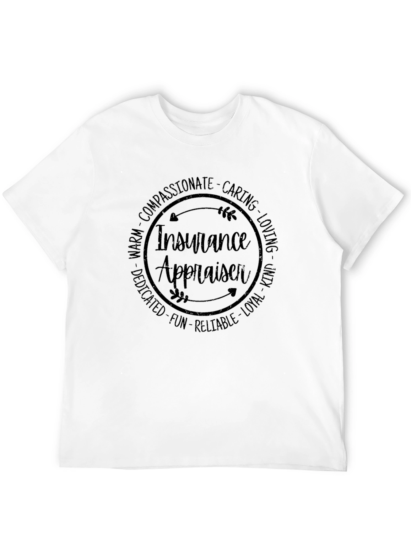 Insurance Appraiser Circle Graphic T-Shirt
