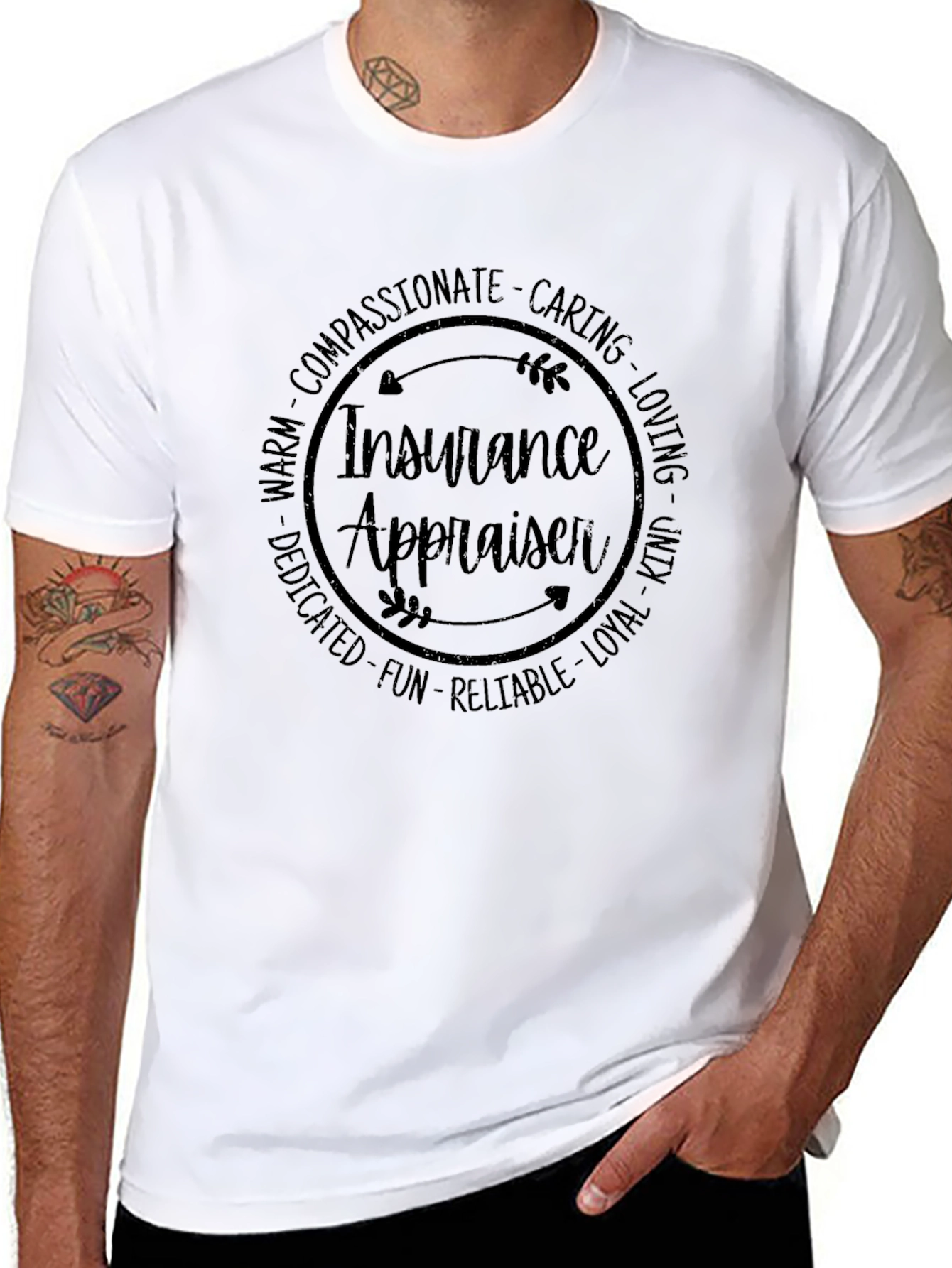 Insurance Appraiser Circle Graphic T-Shirt