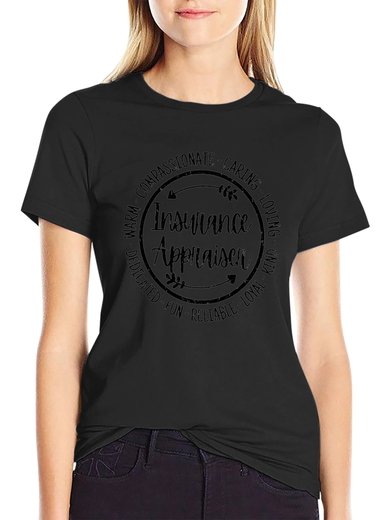 Insurance Appraiser Circle Graphic T-Shirt