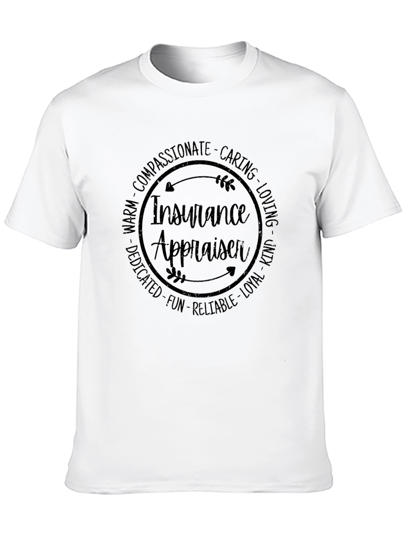 Insurance Appraiser Circle Graphic T-Shirt