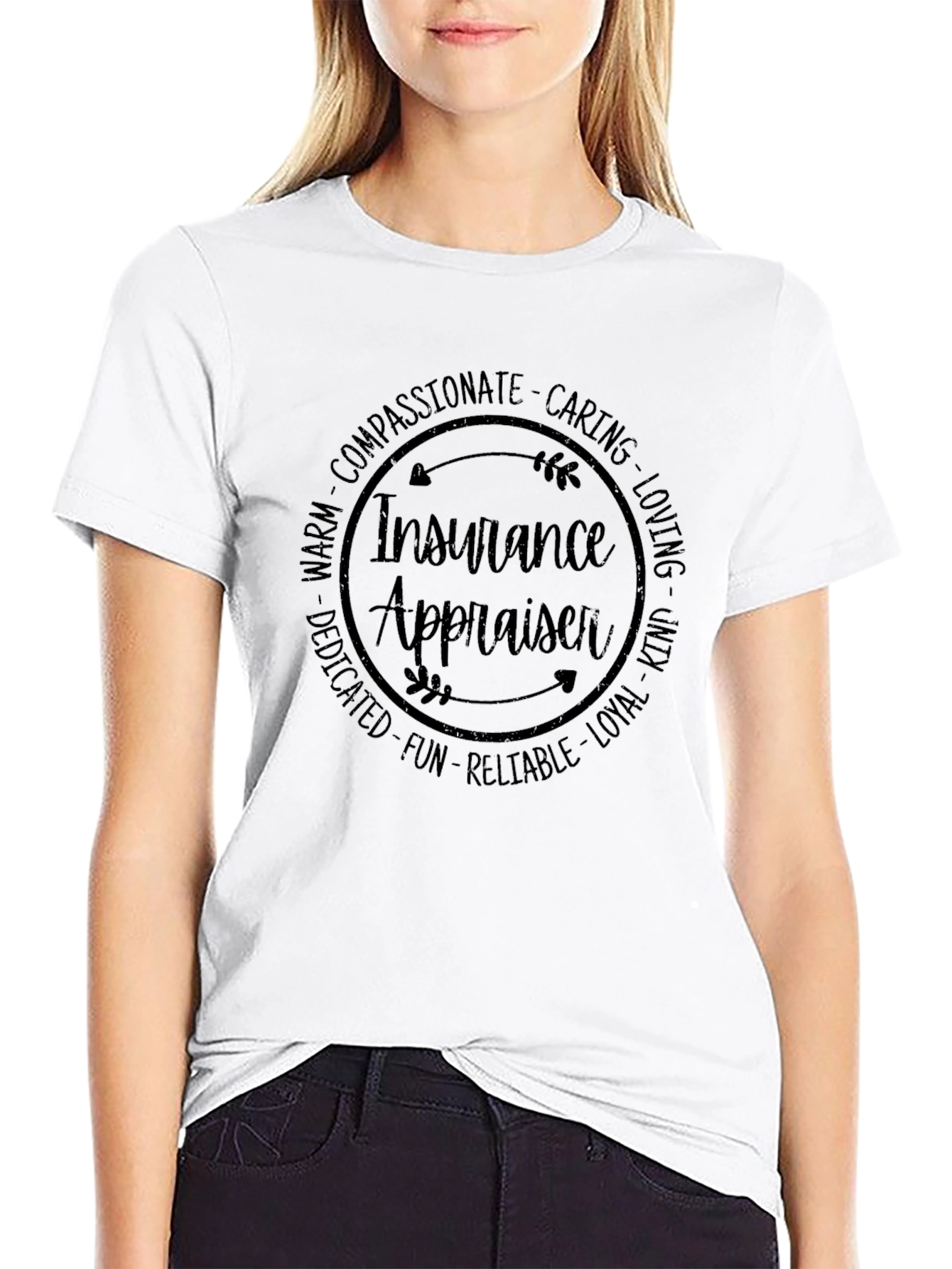 Insurance Appraiser Circle Graphic T-Shirt