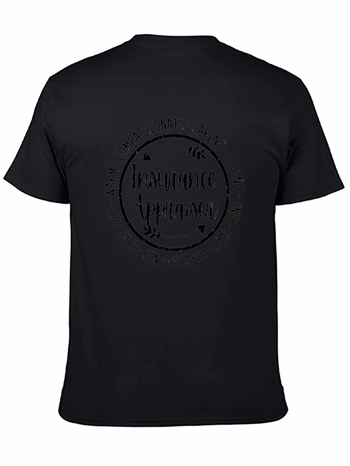 Insurance Appraiser Circle Graphic T-Shirt
