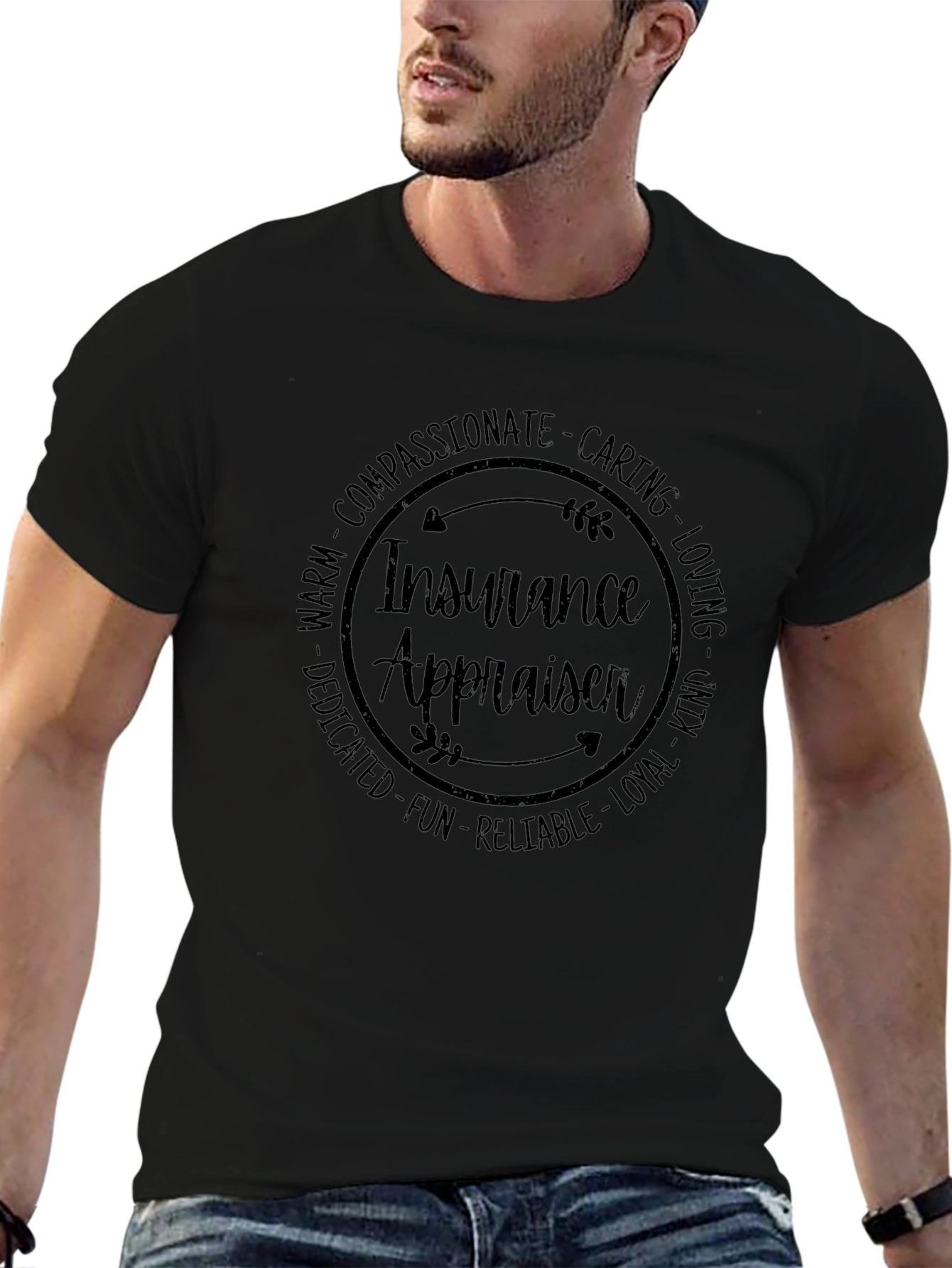 Insurance Appraiser Circle Graphic T-Shirt