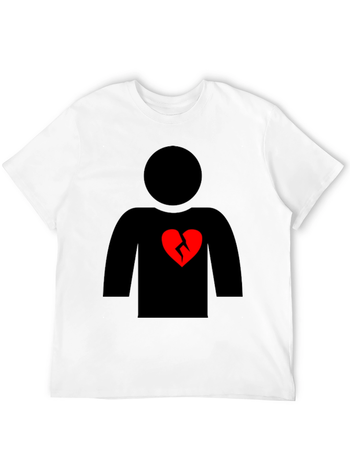 Broken Heart Graphic T-Shirt - Black
