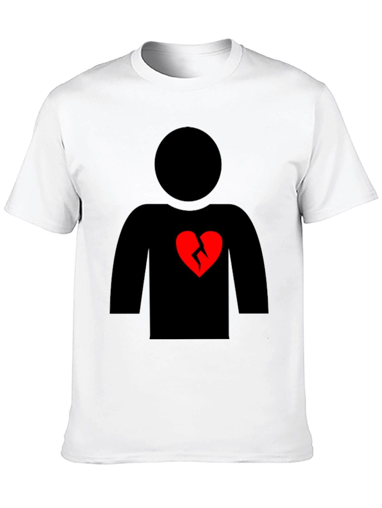 Broken Heart Graphic T-Shirt - Black