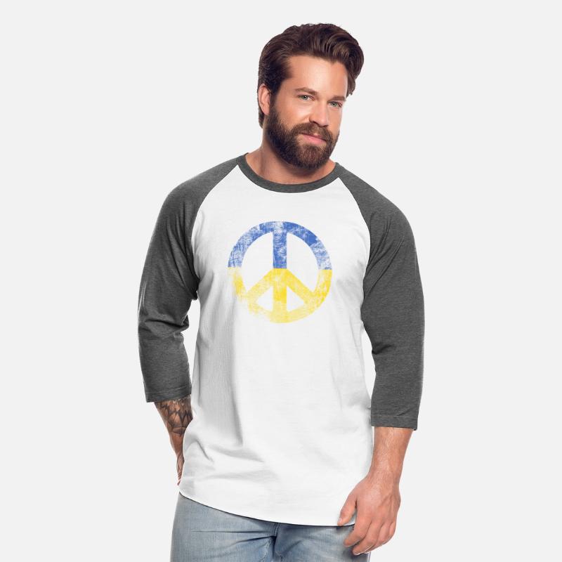 Ukrainian Flag Peace Sign