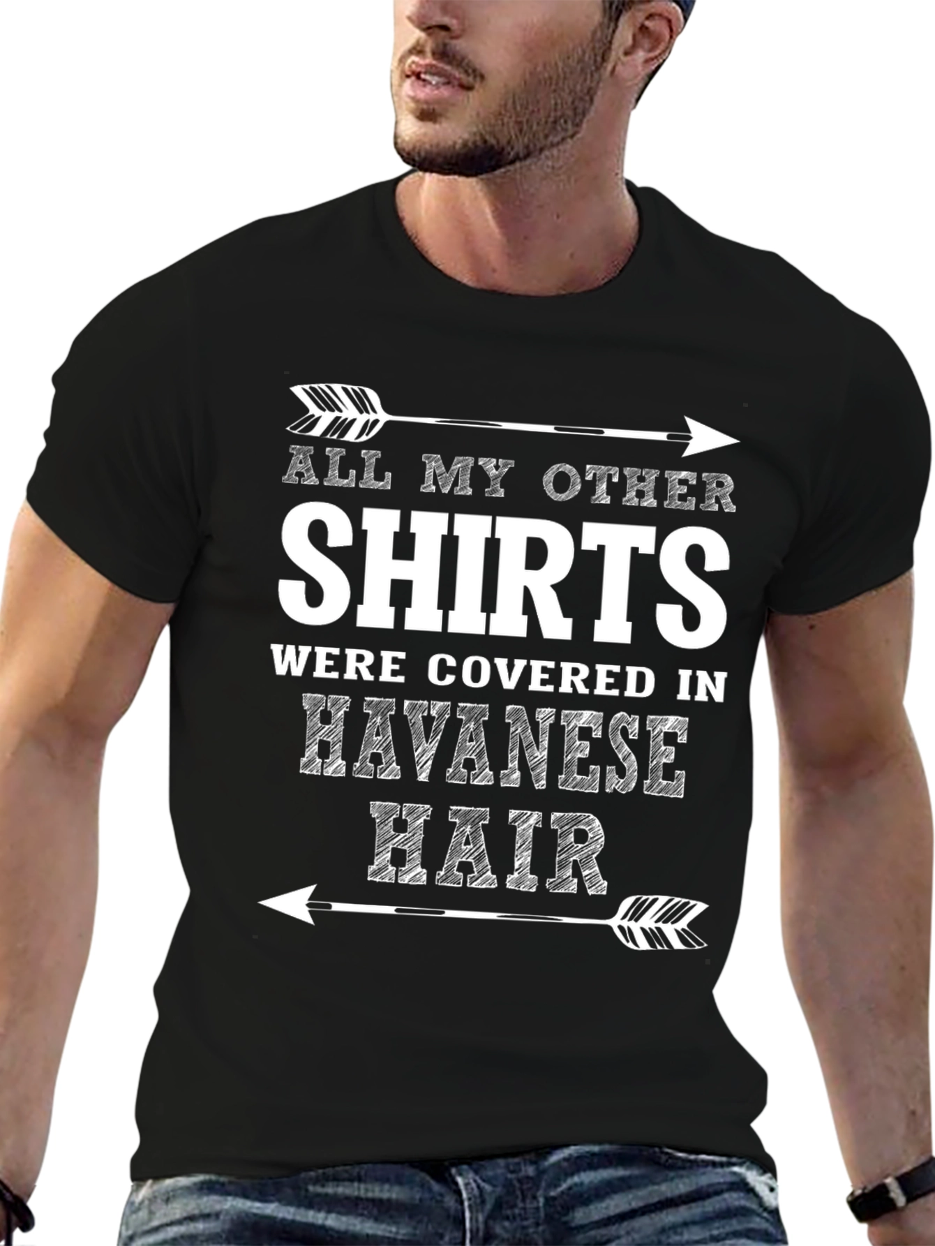 Havanese Hair T-Shirt - Novelty Dog Lover Tee