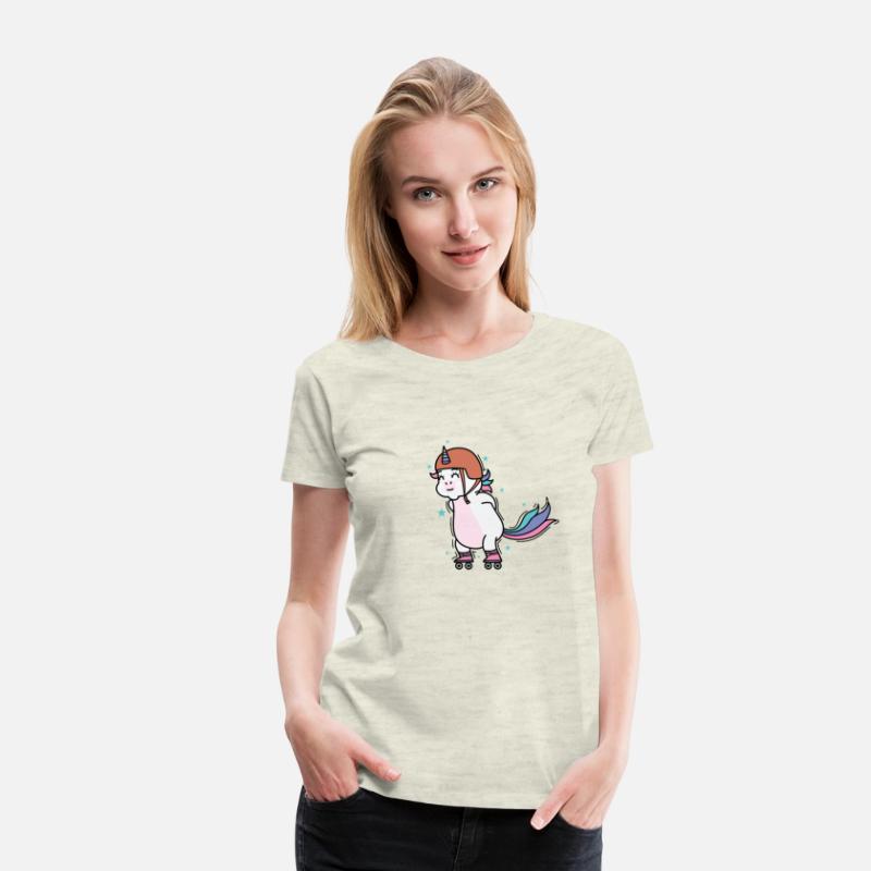 Unicorn doing Inline Skating Fable Creature Sport