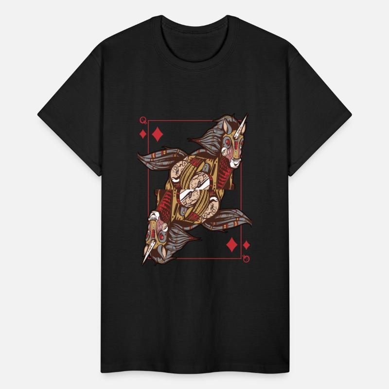 Unicorn steampunk card game Queen of Diamonds Poke