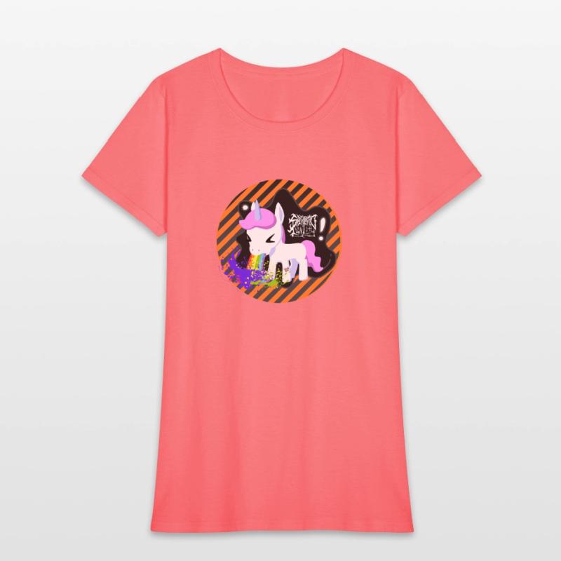 Unicorns get airsick when riding on rainbows