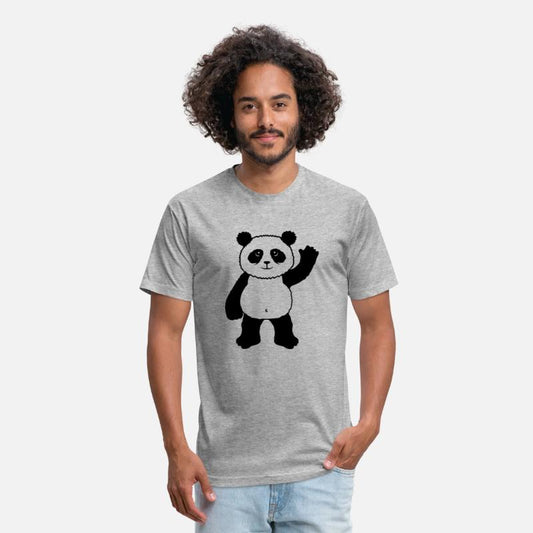 Upright Standing Panda Bear Waving Friendly