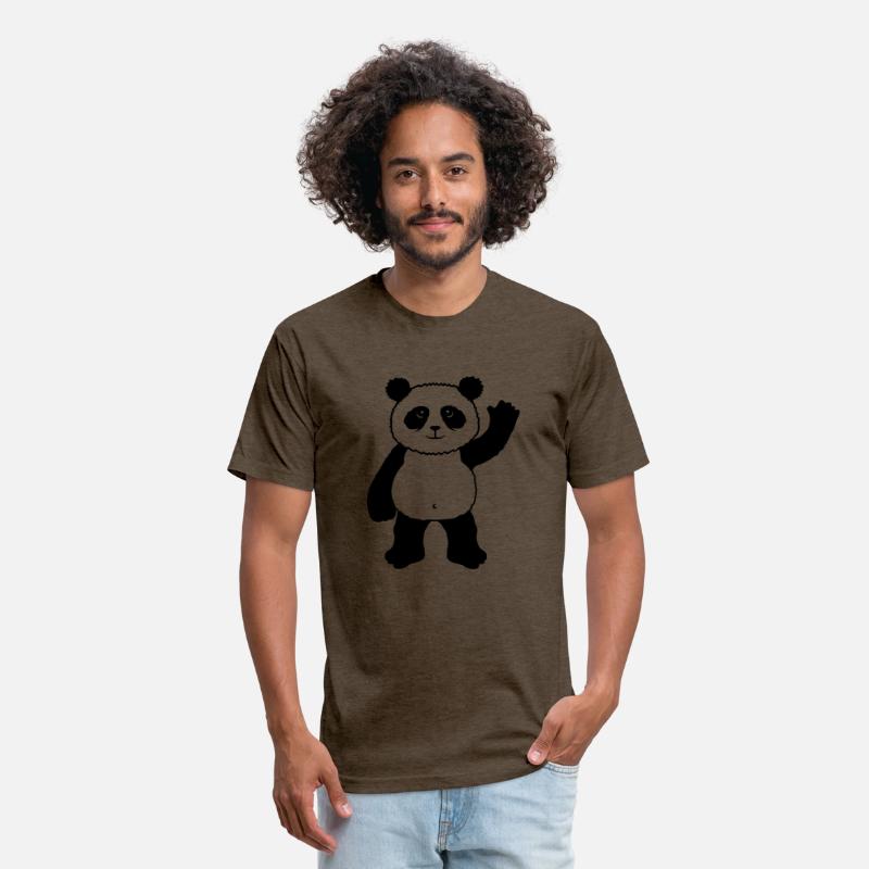 Upright Standing Panda Bear Waving Friendly