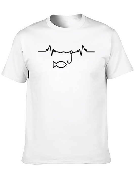 Fishing Heartbeat T-Shirt - Anglers Delight!